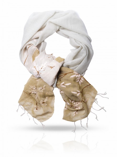 Палантин Женский ZW.EMB/TAUPE